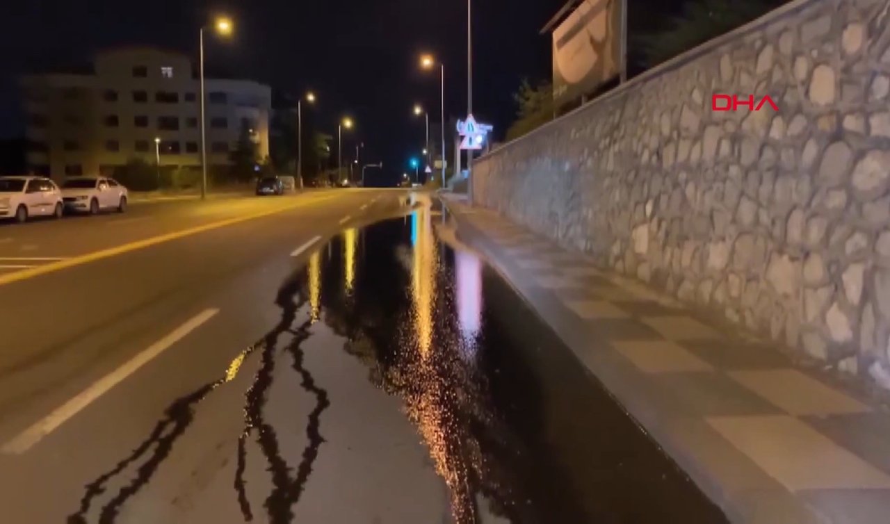 Refüjlerdeki hatalı sulamalar motosikletlilere tehlike saçıyor