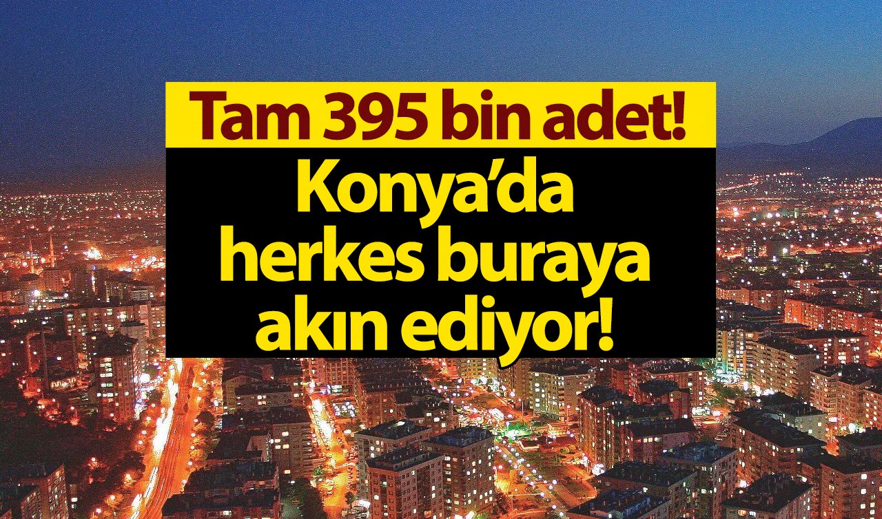 Konya’da herkes buraya akın ediyor! Tam 395 bin adet: Büyük beğeni aldı! 