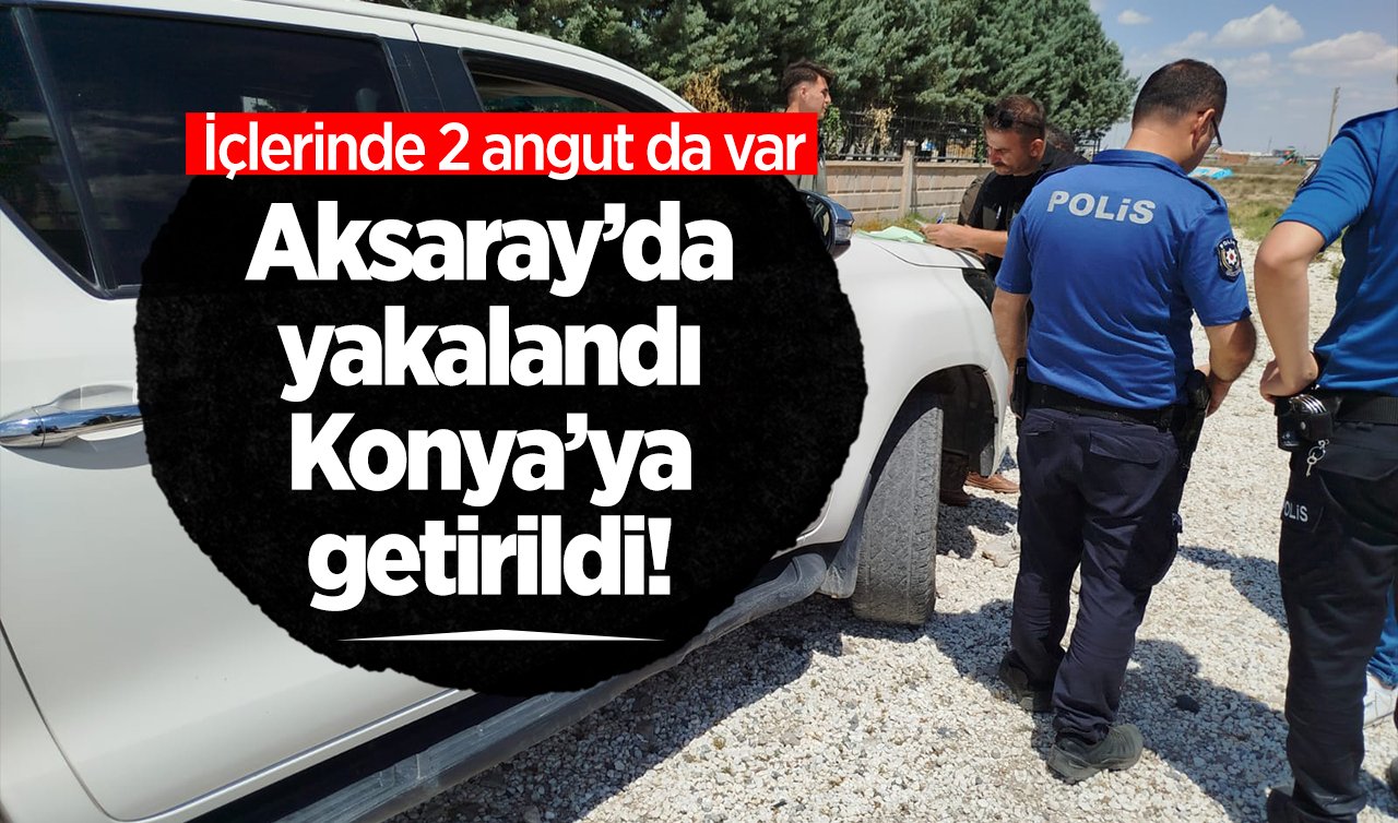 Aksaray’da yakalandı Konya’ya getirildi! İçlerinde 2 angut da var