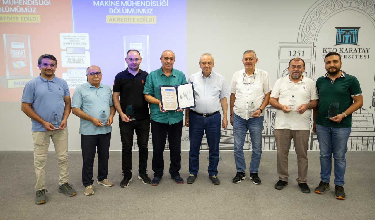 KTO Karatay İnşaat Mühendisliği ve Makine Mühendisliği Bölümleri Avrupa’da tanınacak