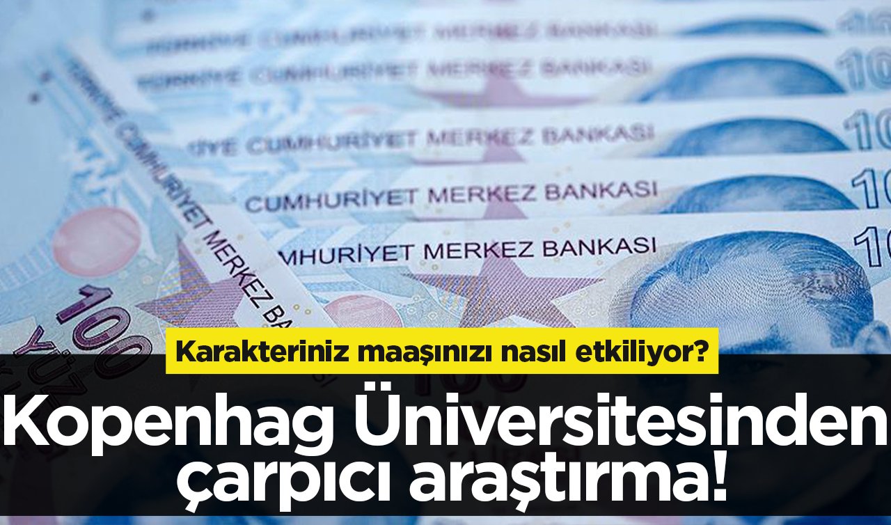  Karakteriniz maaşınızı nasıl etkiliyor? Kopenhag Üniversitesinden çarpıcı araştırma!