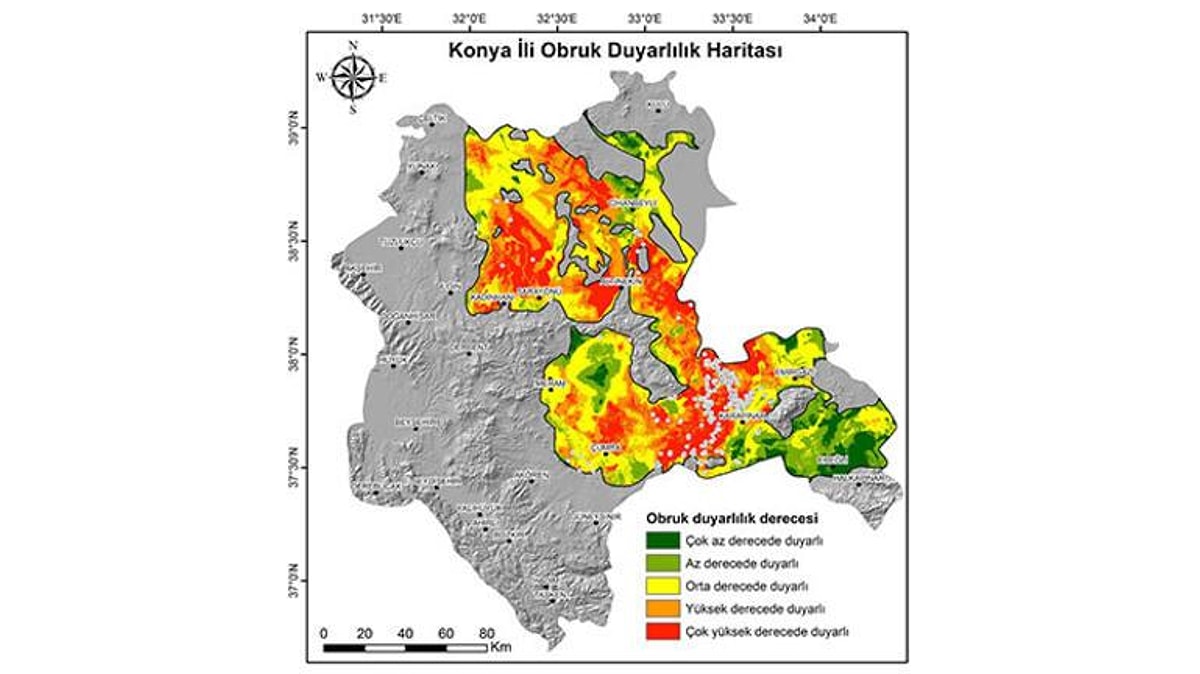 obruk duyarlıllık haritası