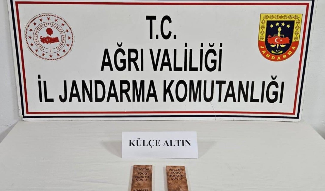  2 kilogram külçe altınla yakalanan 1 şüpheli gözaltına alındı!