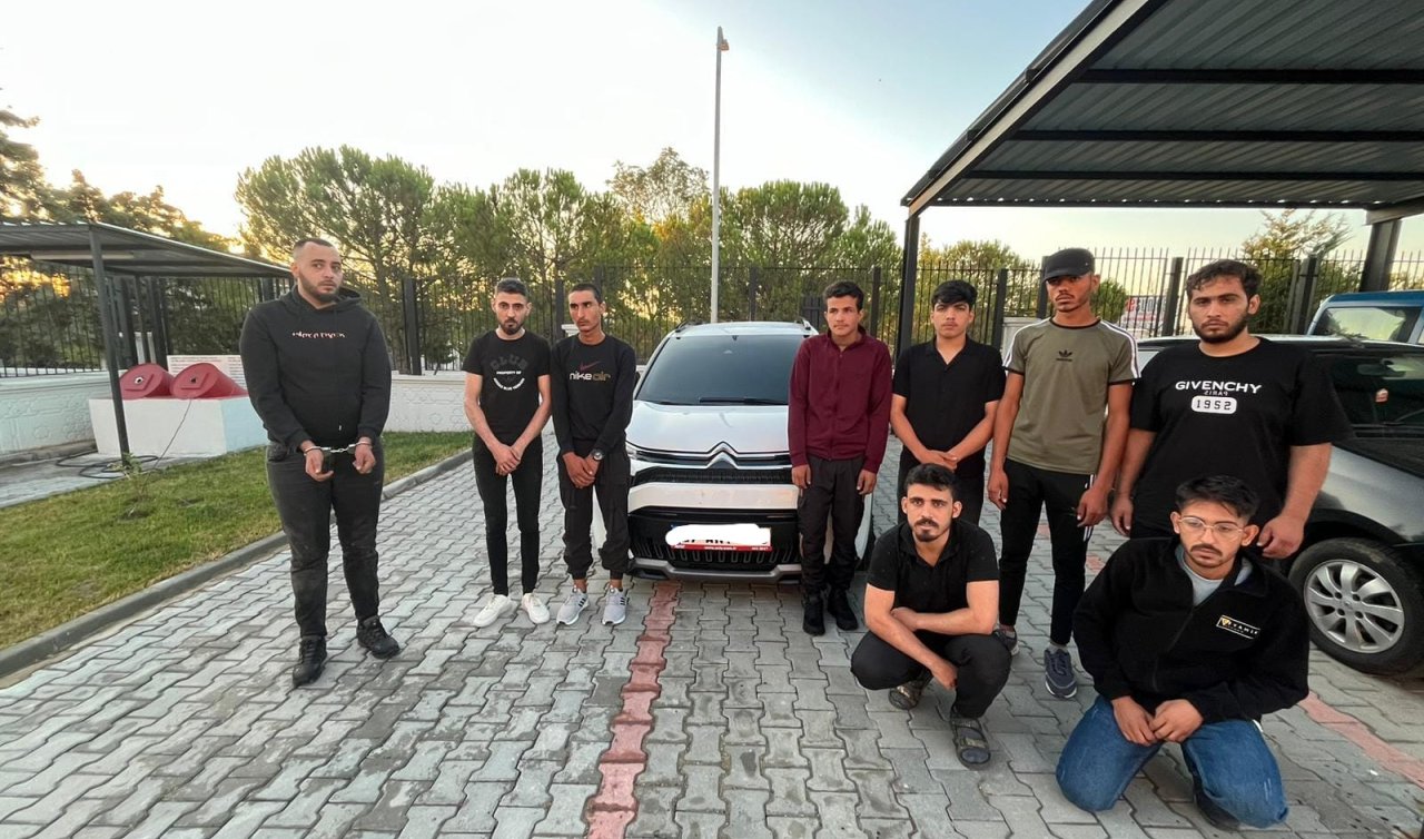 Dur ihtarına uymayan 8 yabancı uyruklu göçmen yakalandı