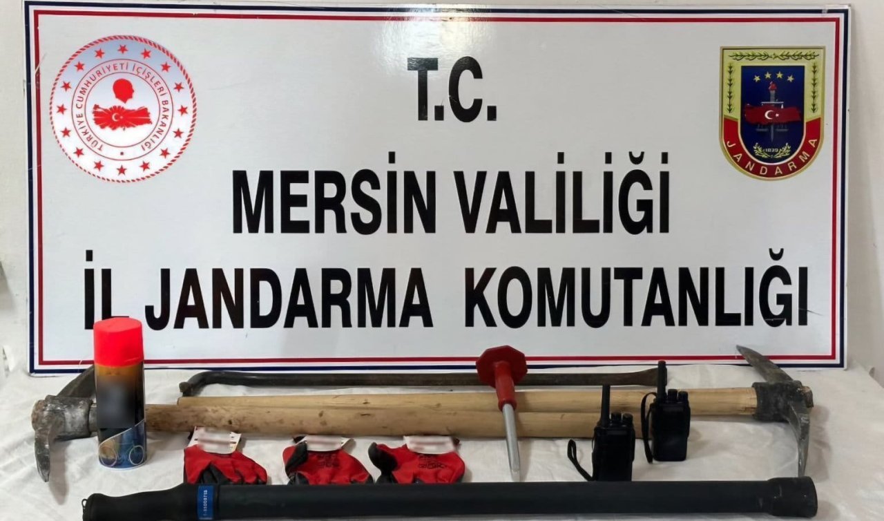 Kaçak kazı yapan 3 kişi suçüstü yakalandı