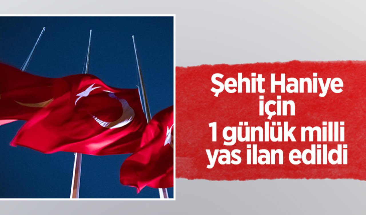 Haniye için 1 günlük milli yas ilan edildi