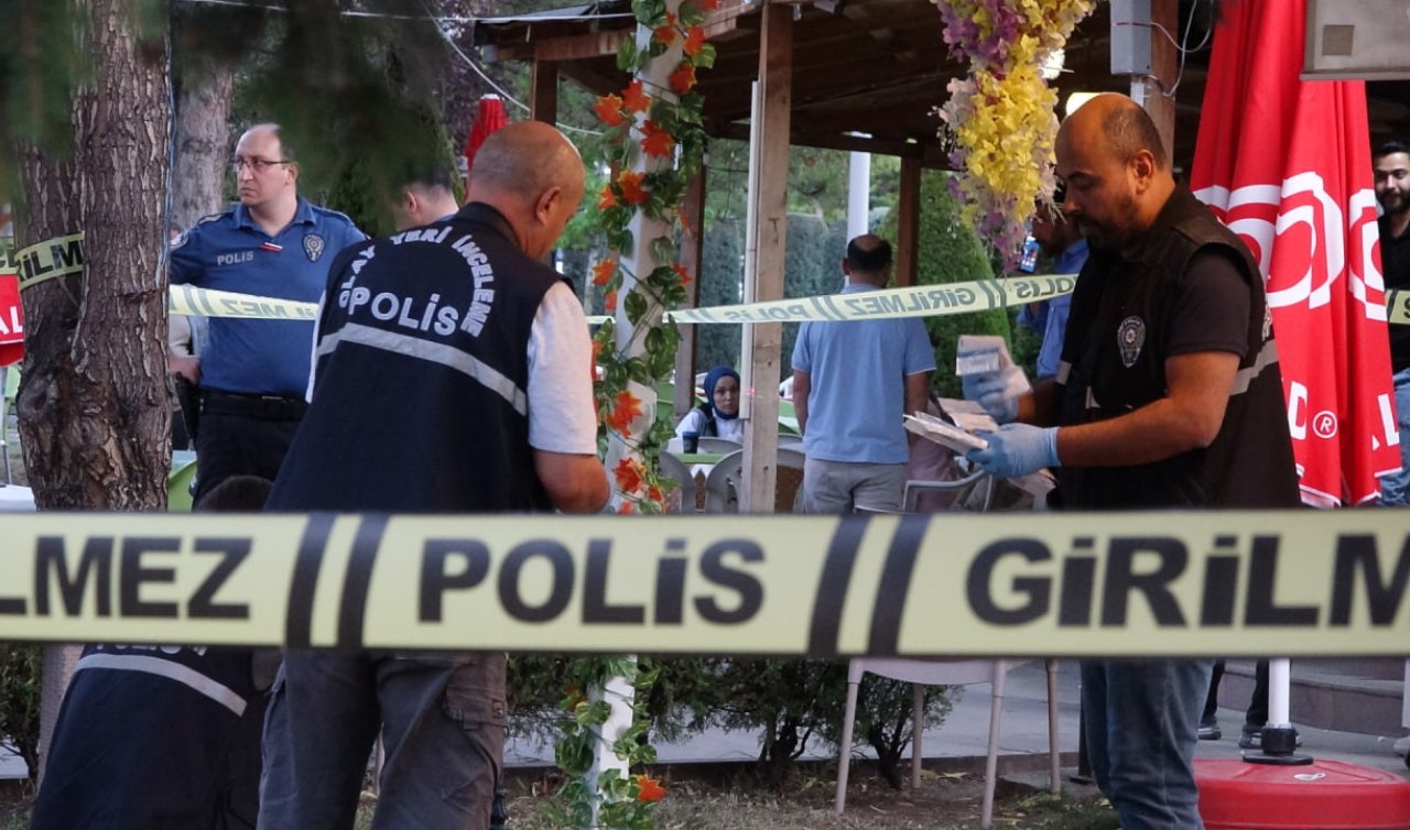 Parktaki kafede tüfekli saldırı: 1 ölü 1 yaralı