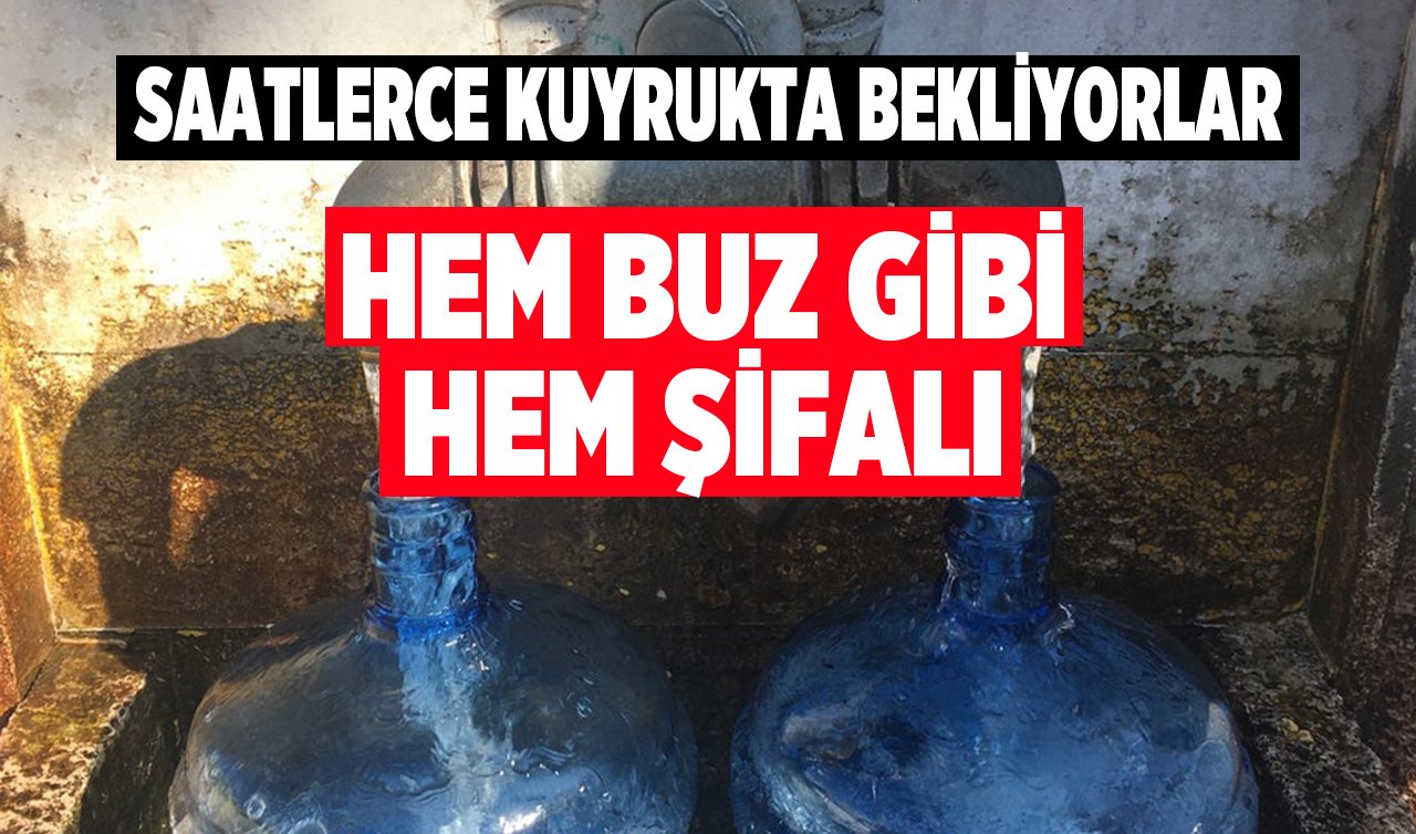 Konyalılar bu suyun önünde saatlerce kuyrukta bekliyor! Hem buz gibi akıyor, hem de şifalı
