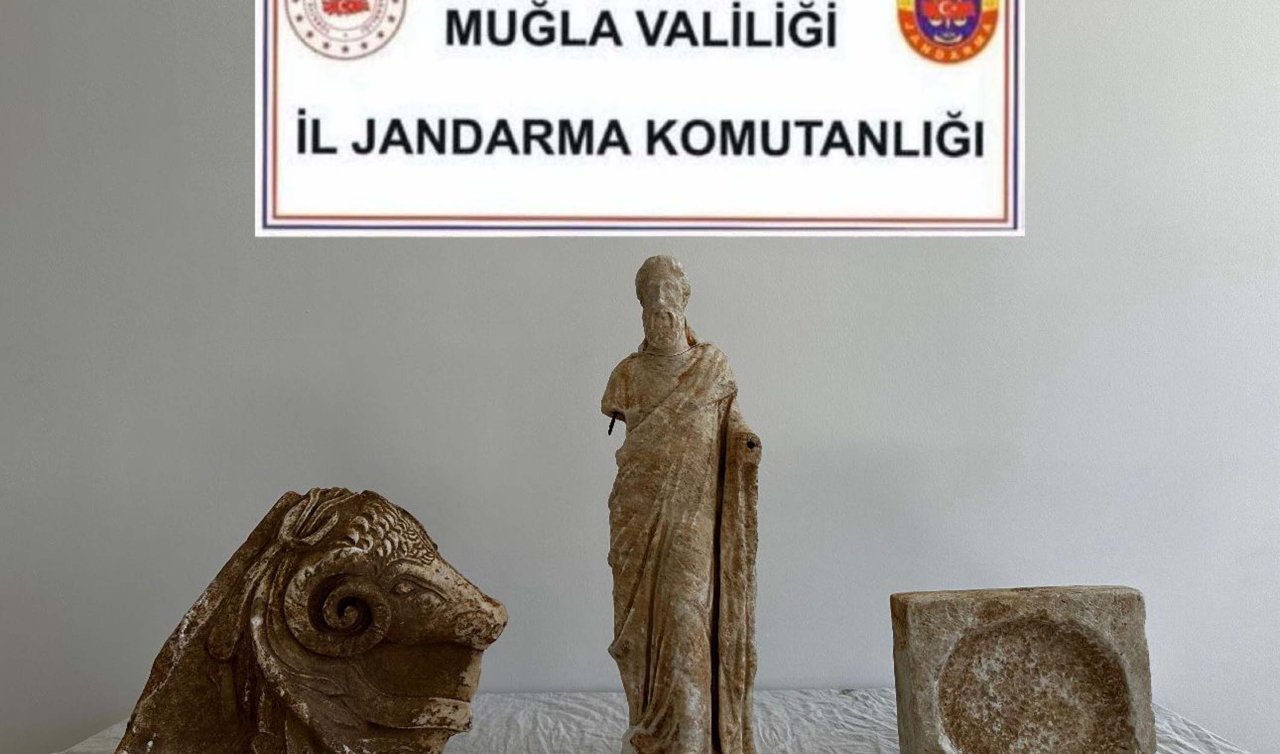 Tarihi eser operasyonu; Kral Hekatomnos’un heykeli ele geçirildi