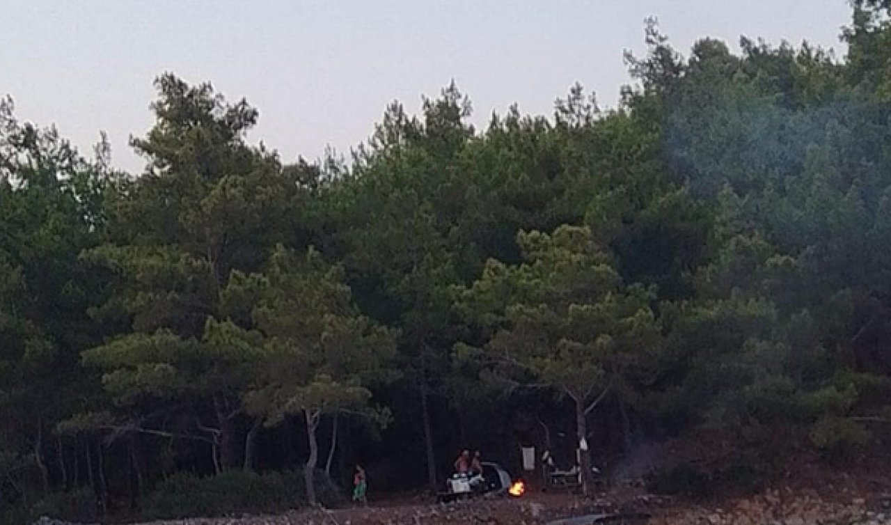 Ormanlık alanda piknik ateşi yakanlara 6 bin 156 lira ceza