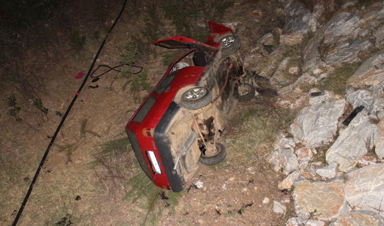 Kontrolden çıkan otomobil dere yatağına yuvarlandı: 6 yaralı