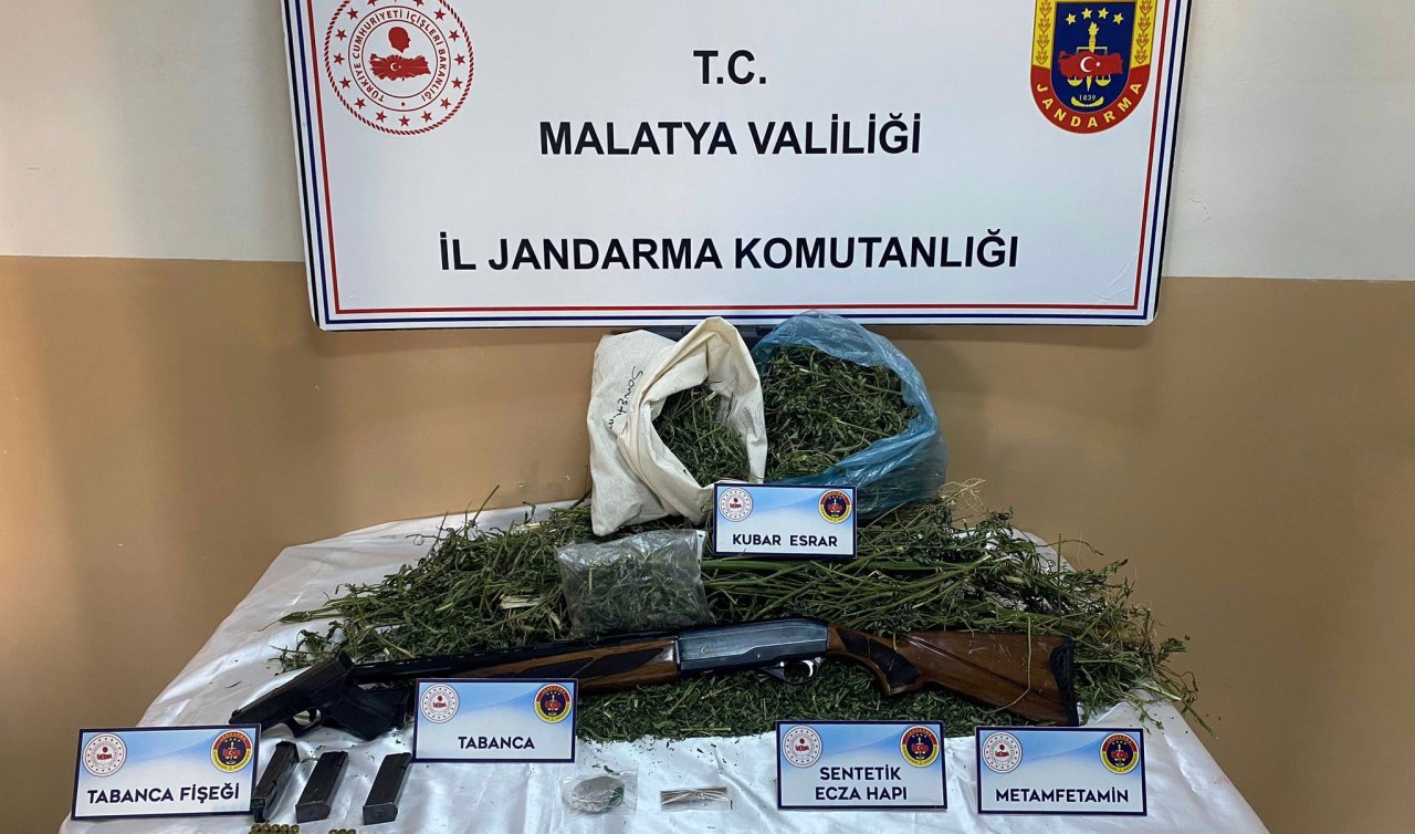 Malatya’daki uyuşturucu operasyonunda 2 kişi yakalandı