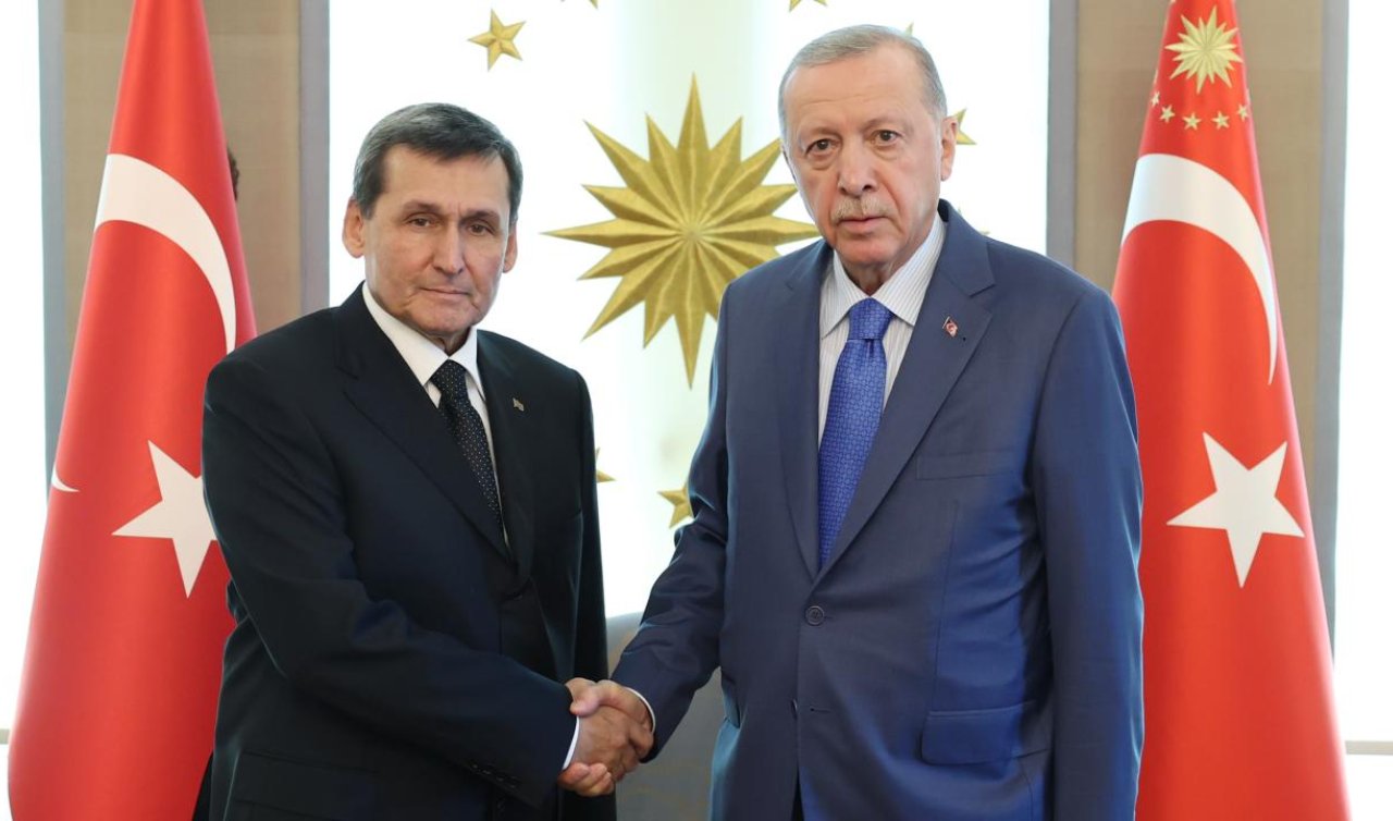 Cumhurbaşkanı Erdoğan Raşid Meredov’u kabul etti