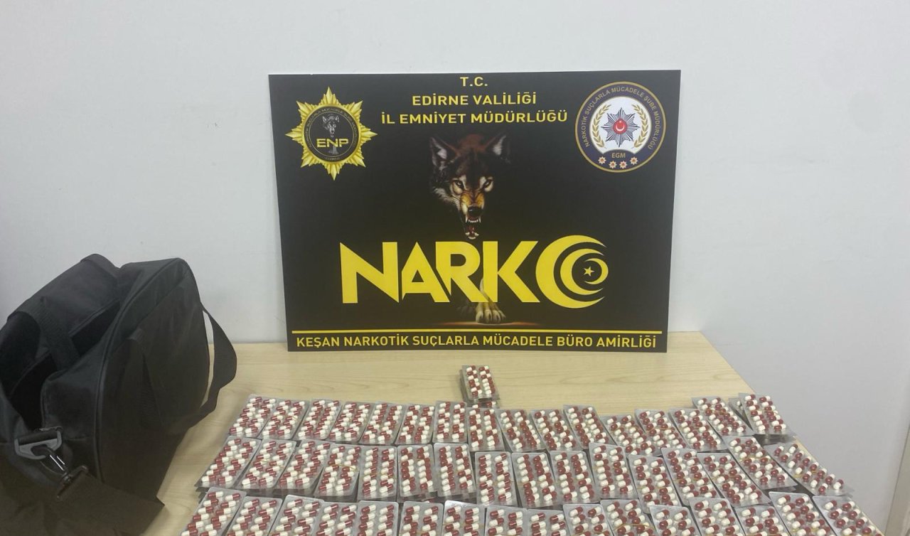 3 bin 53 uyuşturucu nitelikli hap ele geçirildi