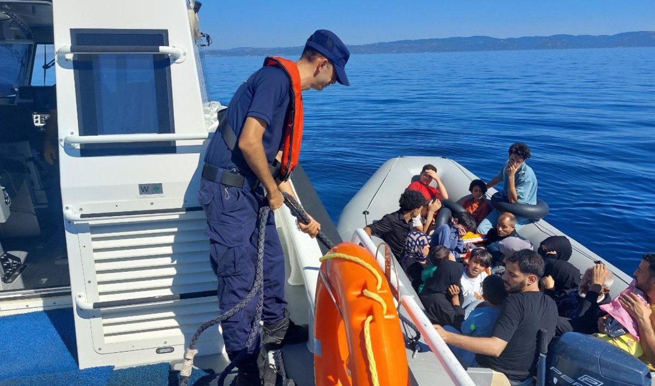 114 düzensiz göçmen kurtarıldı: 16 göçmen yakalandı