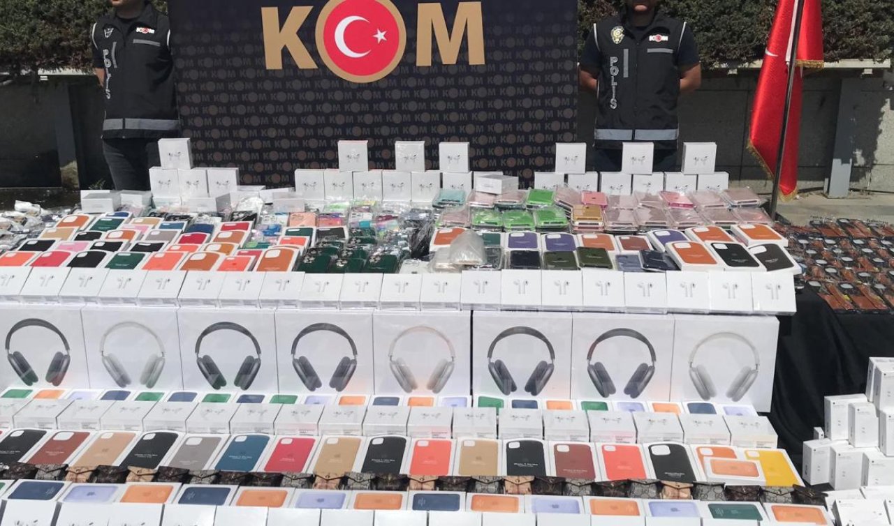 Kaçak cep telefonu aksesuarı operasyonu