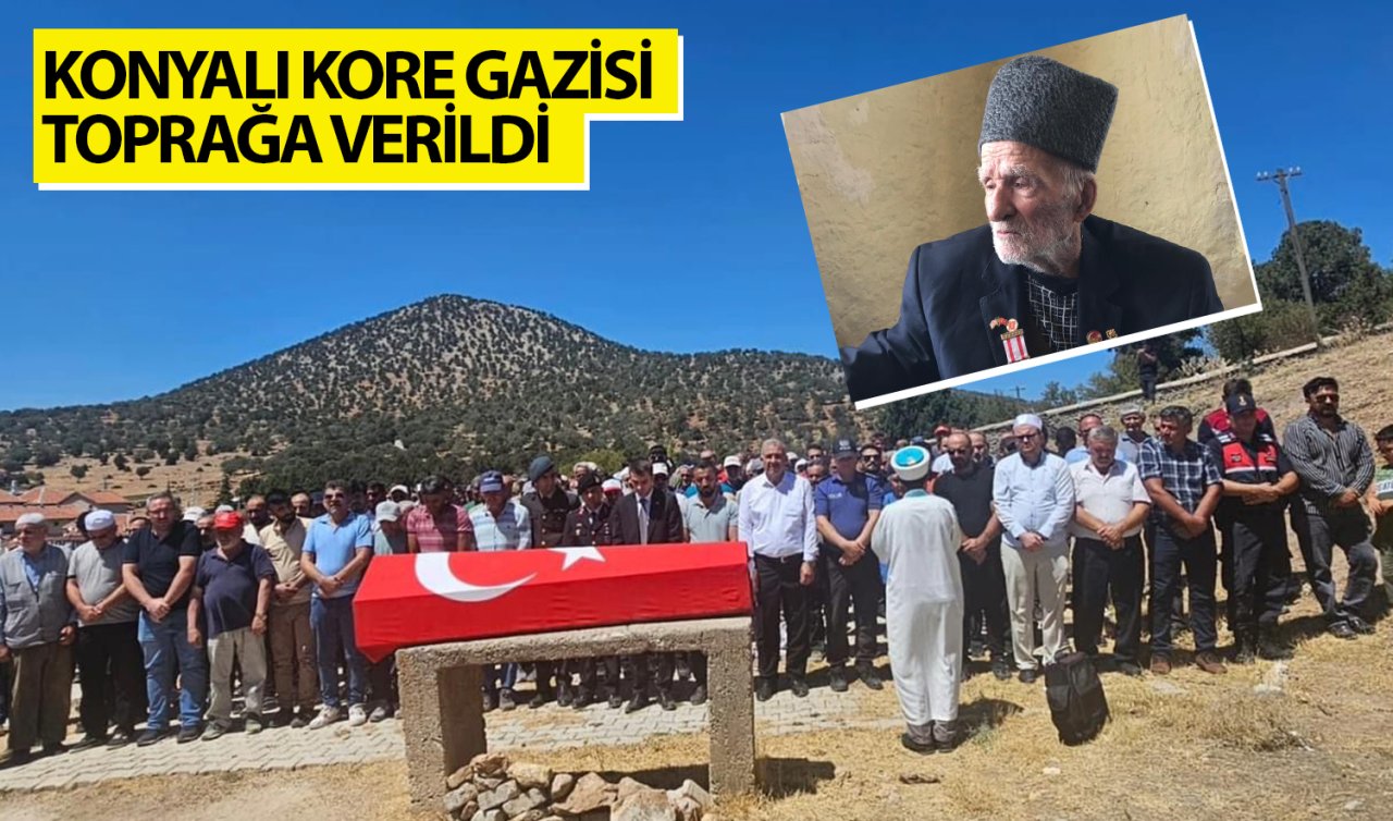 Konyalı Kore gazisi toprağa verildi 