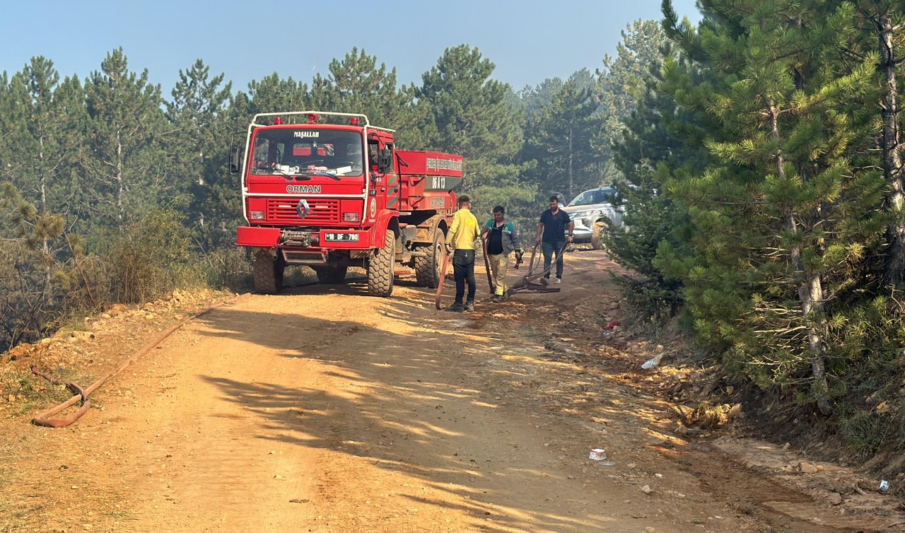 Çankırı’da çıkan orman yangınına müdahale ediliyor