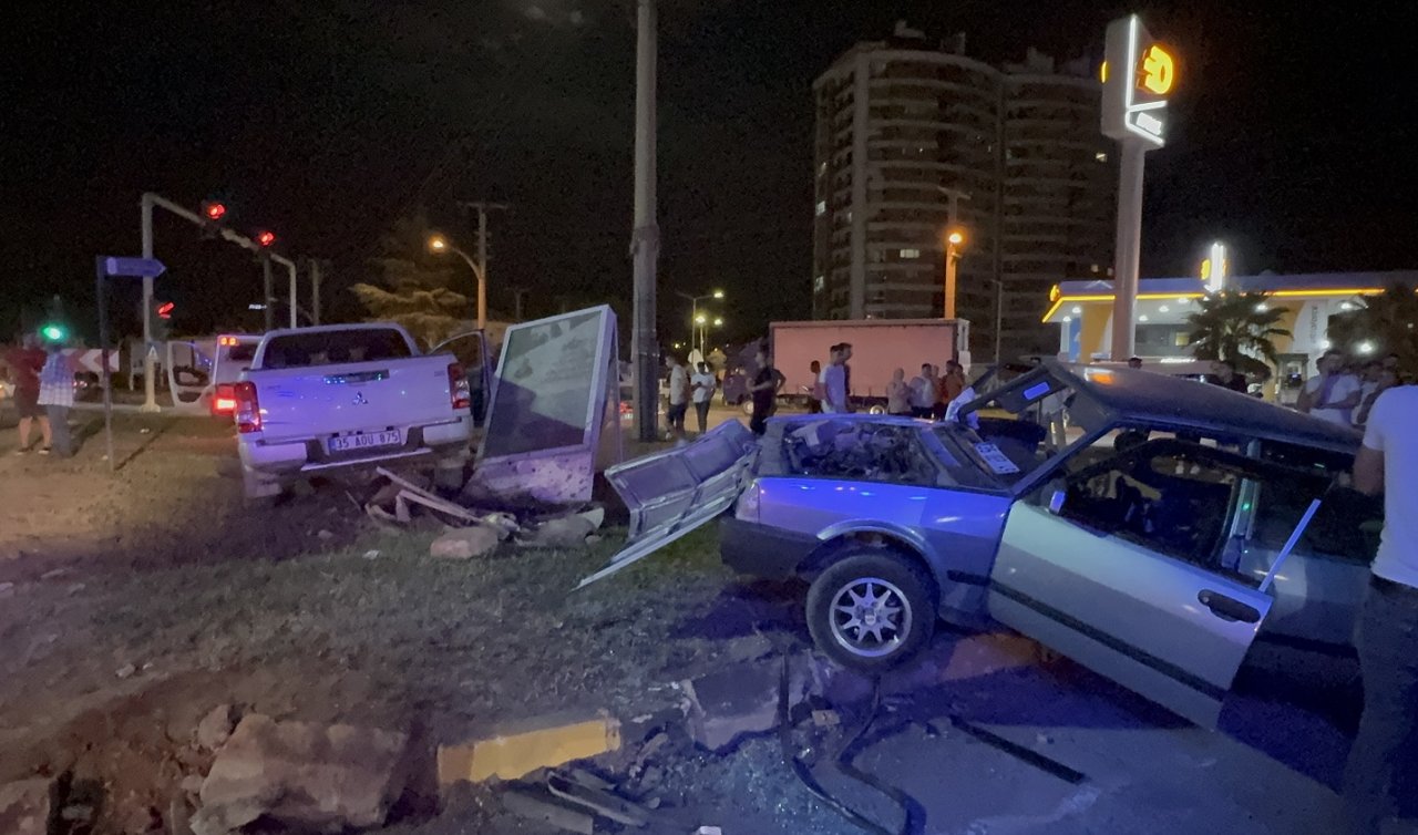 Işık ihlali yapan kamyonet 2 araca çarptı: 1 ölü 2 yaralı