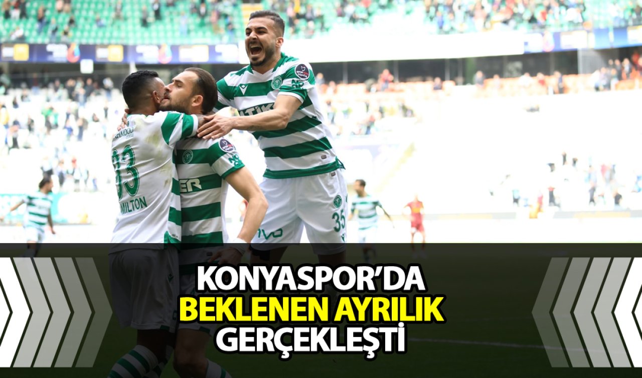 Konyaspor’da beklenen ayrılık gerçekleşti!