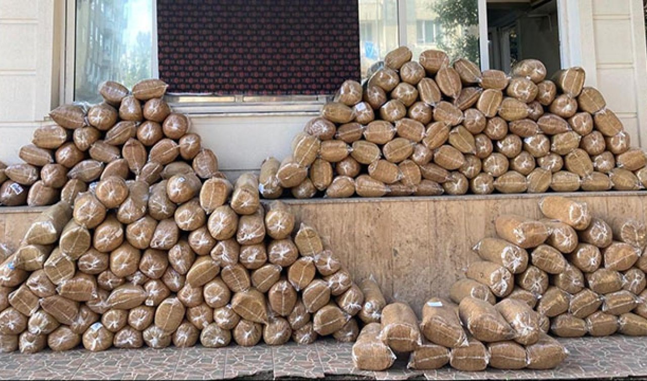Bandrolsüz 4 bin 500 kilogram tütün ele geçirildi