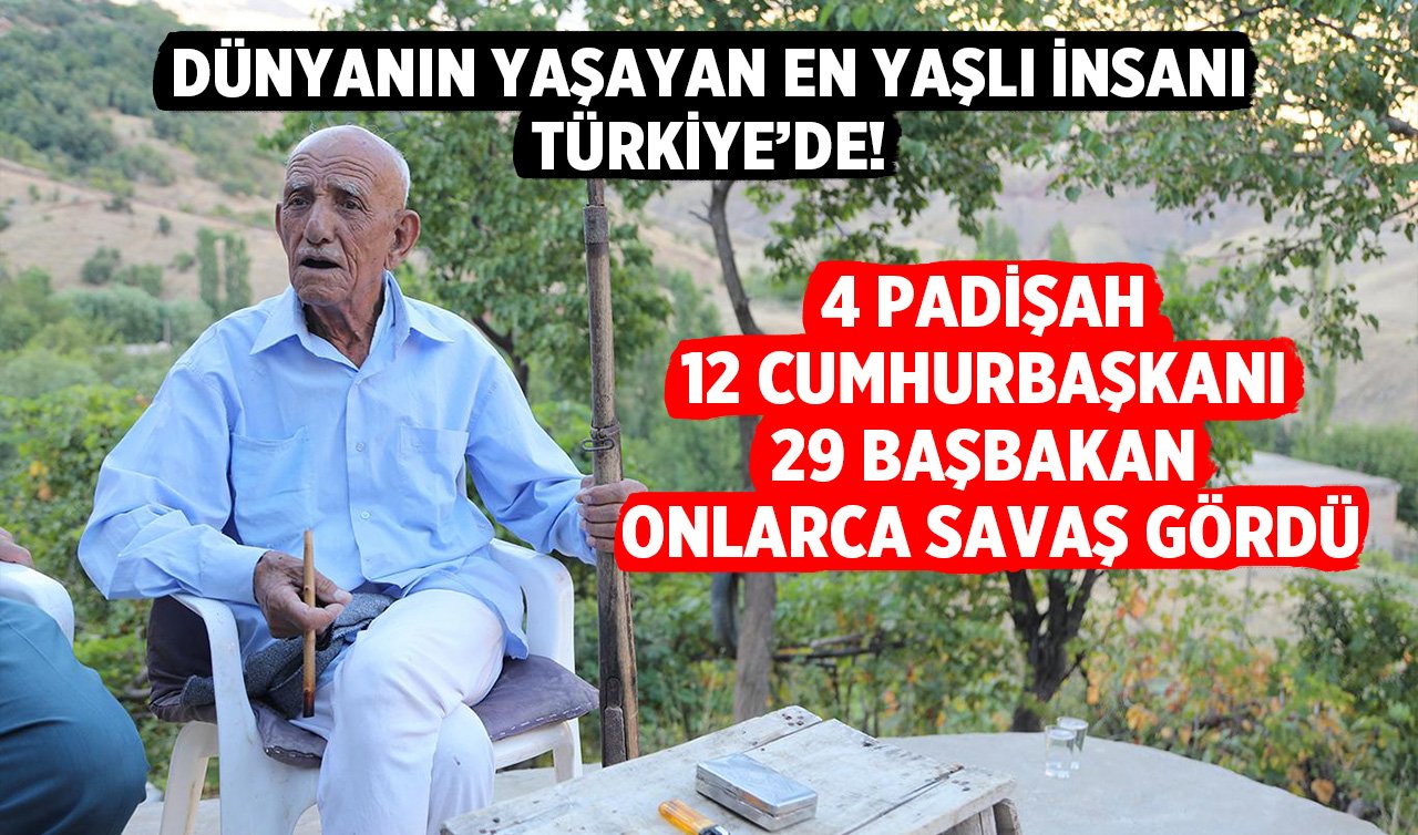 Dünyanın yaşayan en yaşlı insanı Türkiye’de! 4 padişah, 12 Cumhurbaşkanı, 29 Başbakan ve onlarca savaş gördü  
