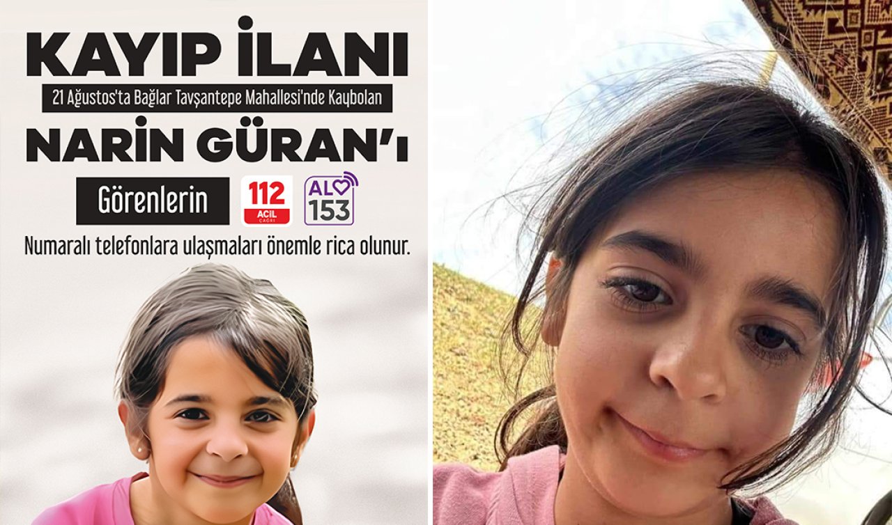 Narin bulundu mu? 8 yaşındaki Narin’den haber var mı? 
