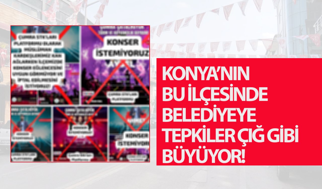 Konya’nın bu ilçesinde belediyeye tepkiler çığ gibi büyüyor! Ortalık karıştı