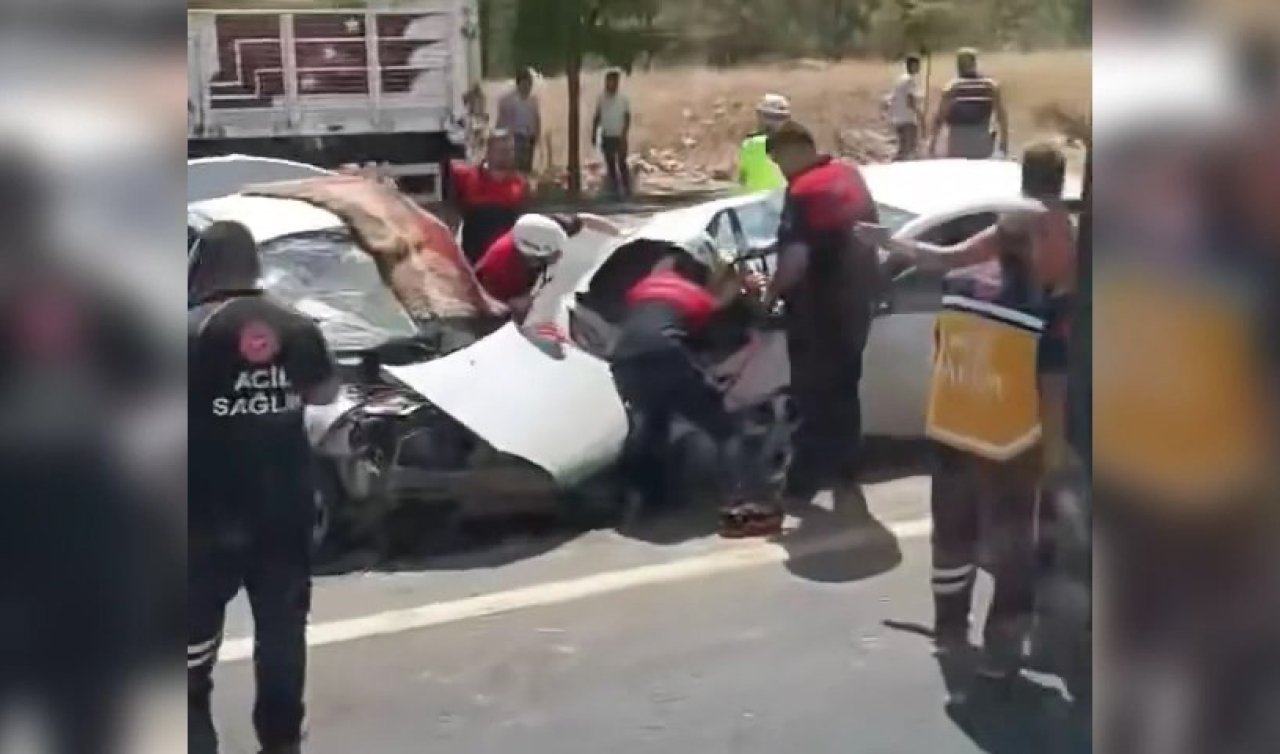Aynı yöne giden otomobiller çarpıştı: 1 ölü 1 yaralı