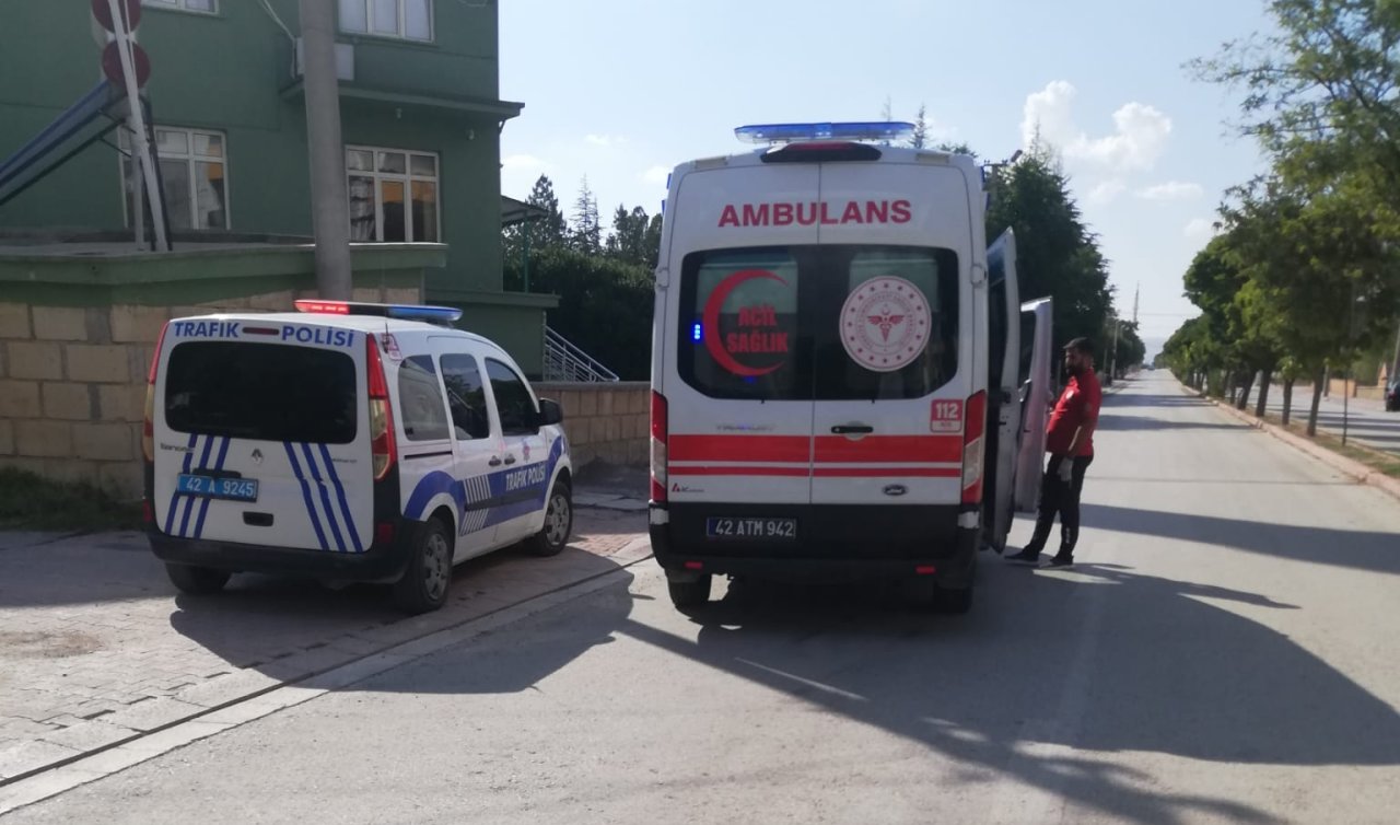 Konya’da elektrikli motosiklet devrildi: 3 yaralı