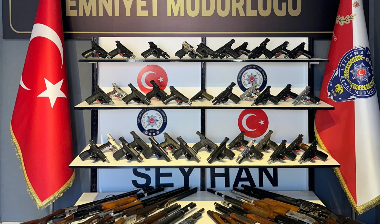Operasyon ve denetimlerde 61 ruhsatsız silah ele geçirildi