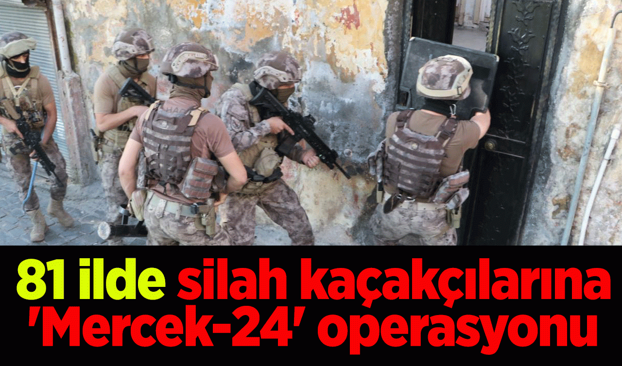 81 ilde silah kaçakçılarına “Mercek-24’’ operasyonu
