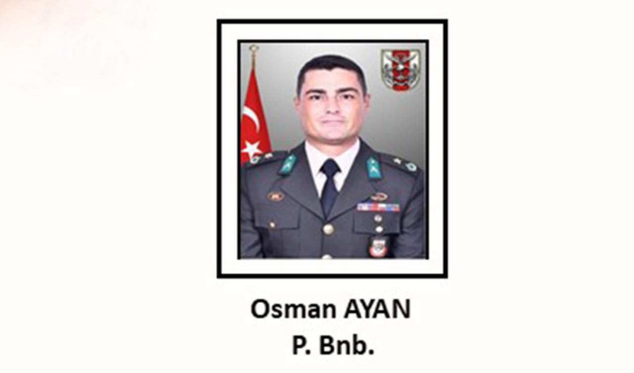 Pençe Harekat Bölgesinde kalp krizi geçiren binbaşı şehit oldu