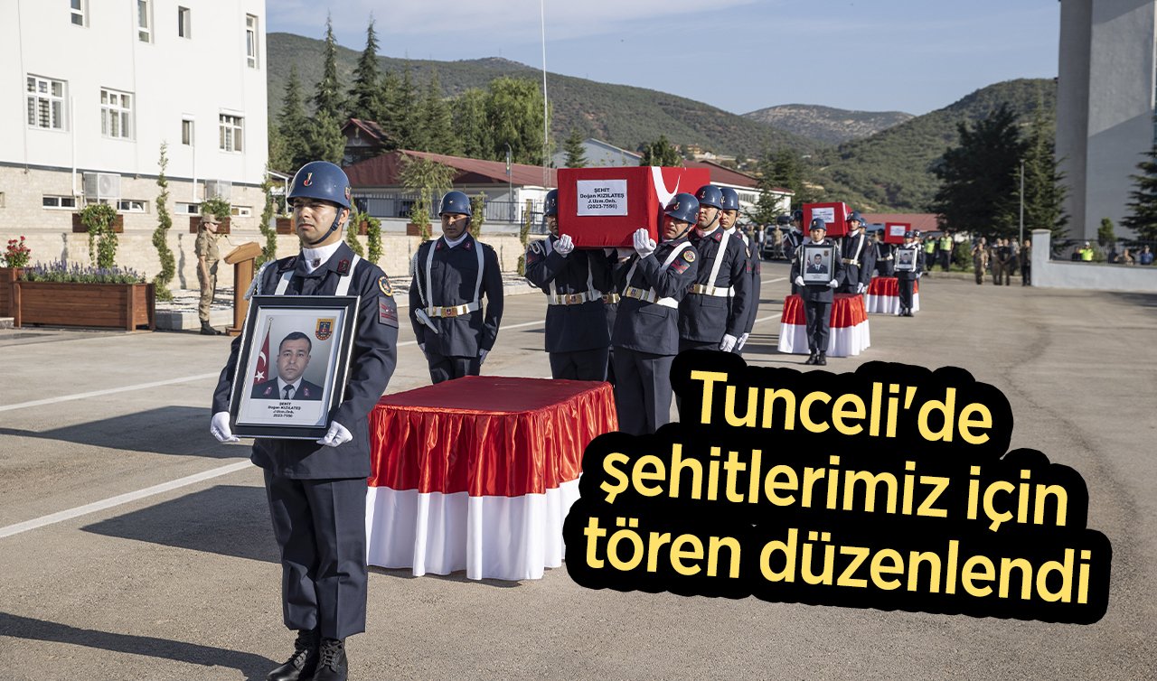 Tunceli’de şehitlerimiz için tören düzenlendi