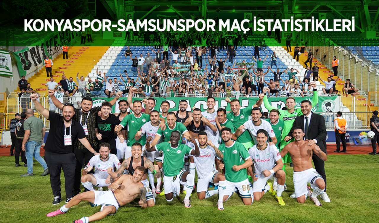 Konyaspor- Samsunspor maç istatistikleri