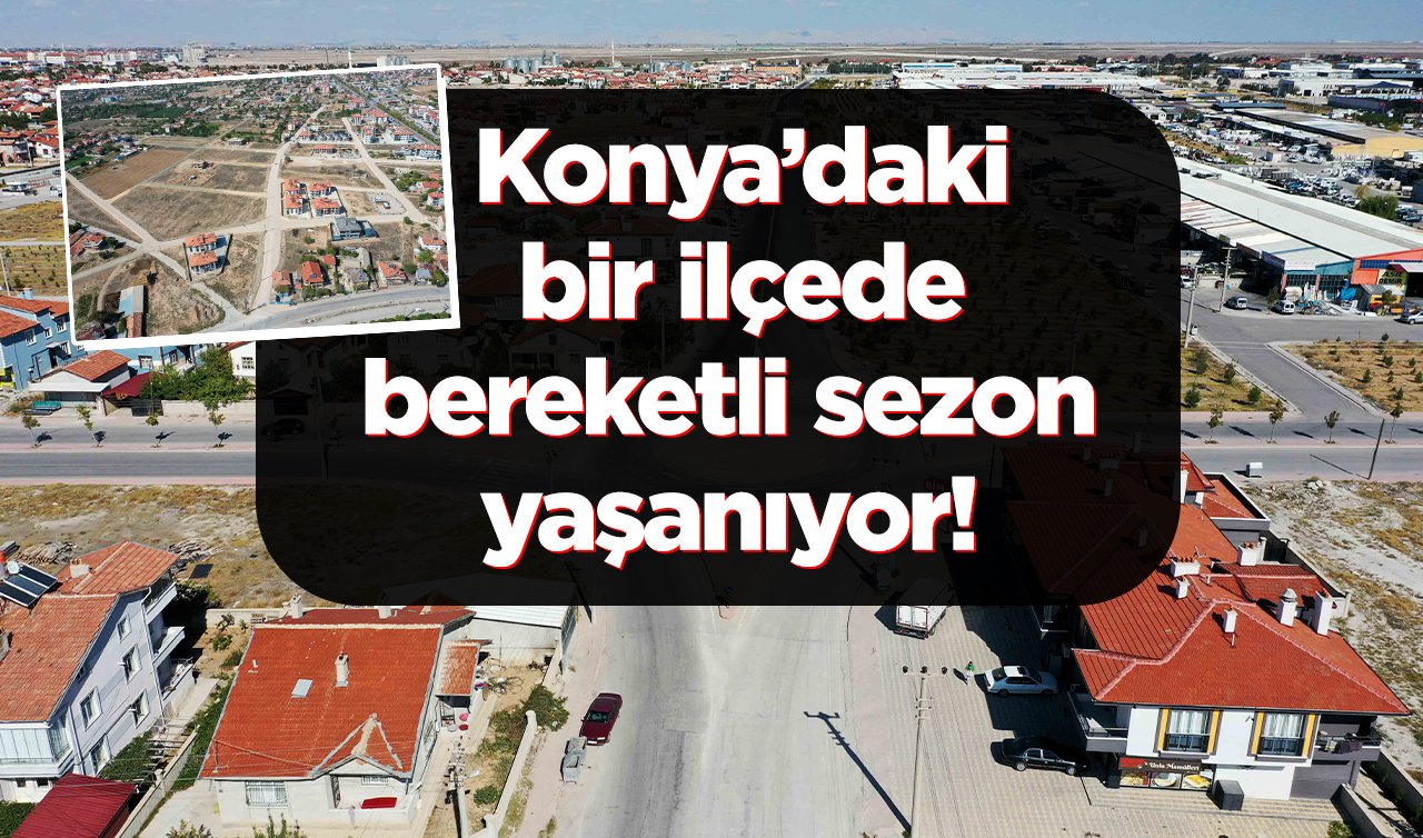 Konya’daki bir ilçede bereketli sezon yaşanıyor! Son iki yılda 35 km yol, 250 bin m² sathi kaplama yapıldı 