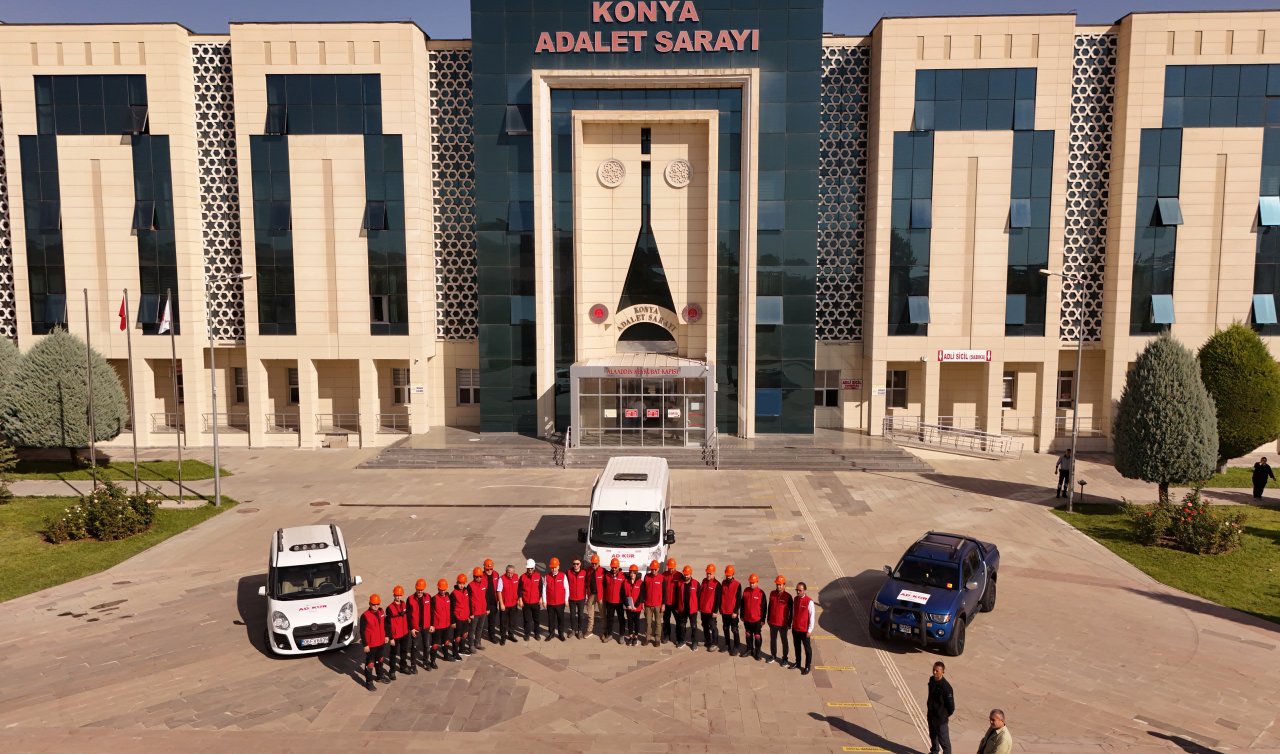 Konya Adliyesi Arama Kurtarma Birimi(AD-KUR) Afet/Acil durum tatbikatına katıldı