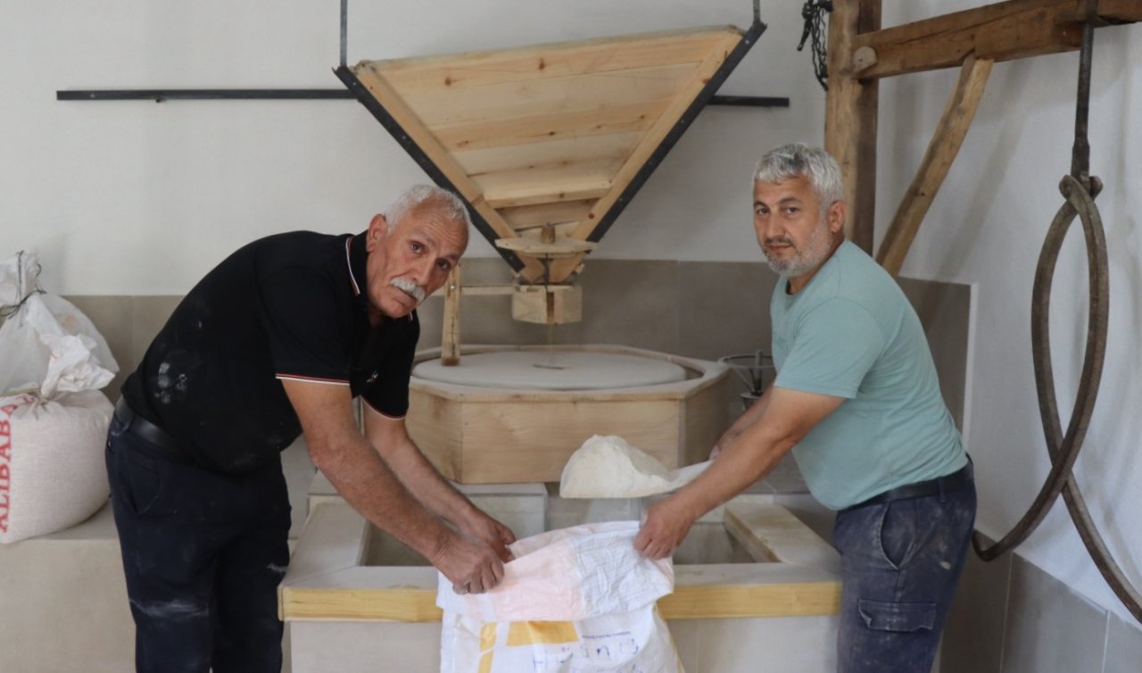  Baba yadigarı su değirmeninin çarkları 14 yıl sonra yeniden dönmeye başladı