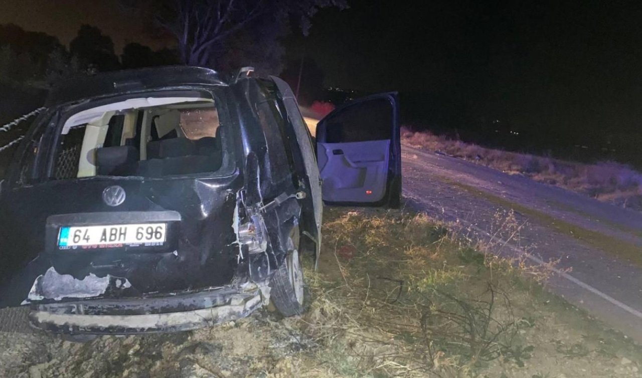 Hafif ticari araç beton çit direğe çarptı: 1 ölü 1 yaralı
