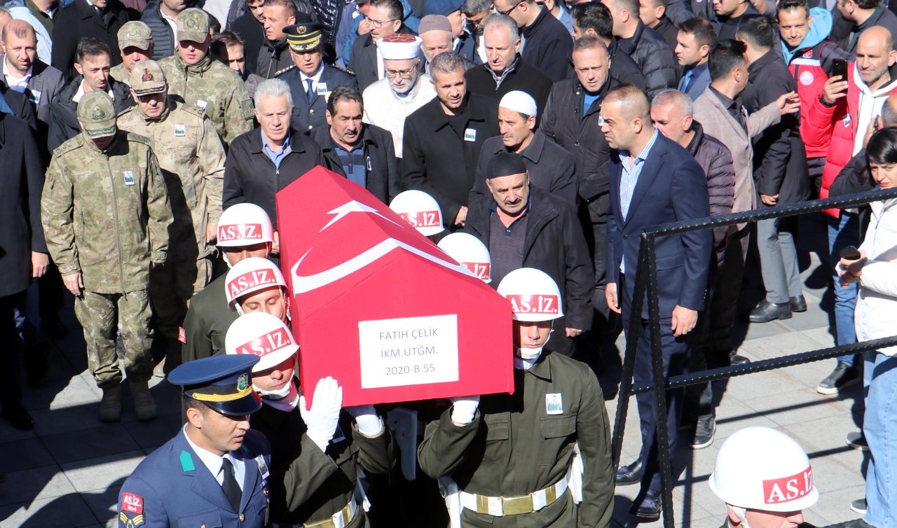 Beyin kanamasından yaşamını yitiren üsteğmen toprağa verildi