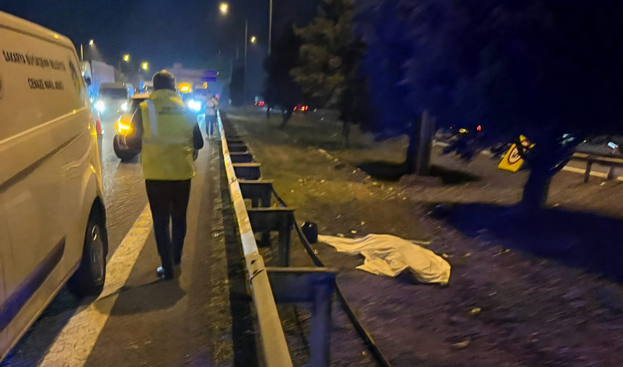 Otoyolda otomobilin çarptığı kadın öldü! 