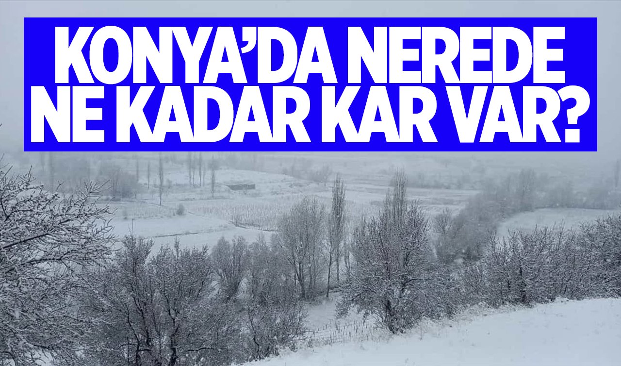  Konya’da nerede ne kadar kar var? Bir bölgede 14 santimetreyi buldu