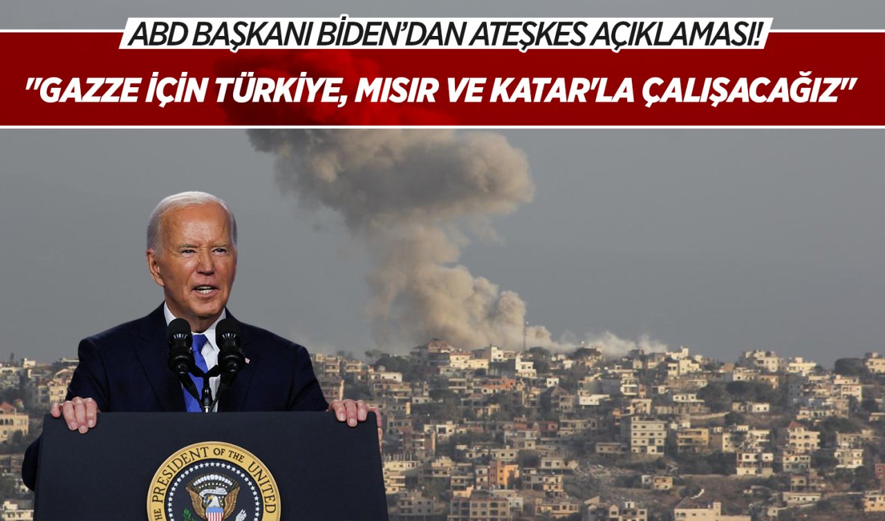 Biden: İsrail ve Lübnan ateşkes anlaşmasını kabul etti