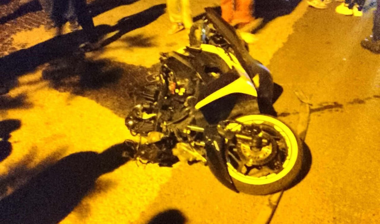 Otomobille çarpışan motosikletin 16 yaşındaki sürücüsü öldü