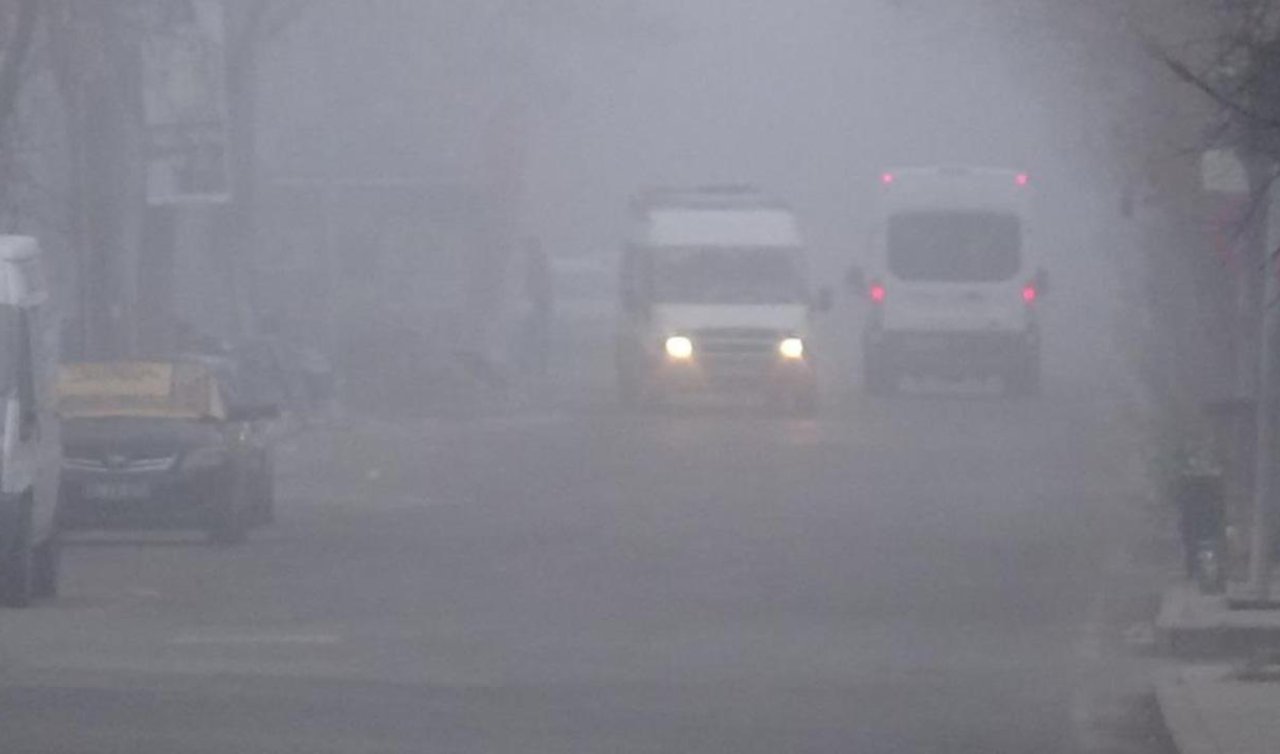  Kars’ta yoğun sis: Göz gözü görmedi