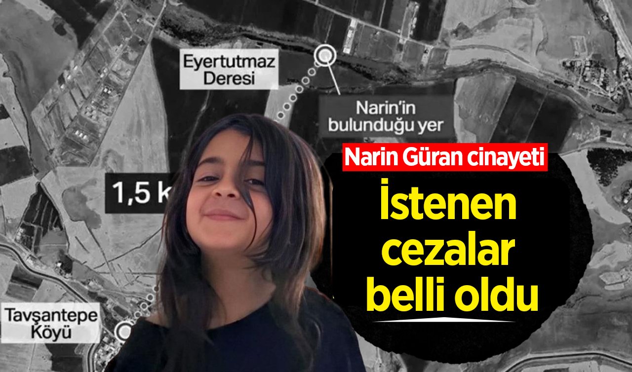 Narin Güran cinayetinde istenen cezalar belli oldu