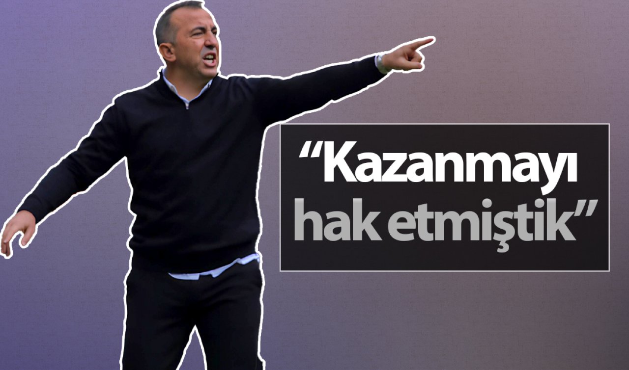 Tümosan Konyaspor Teknik Direktörü Recep Uçar; “Kazanmayı hak etmiştik”