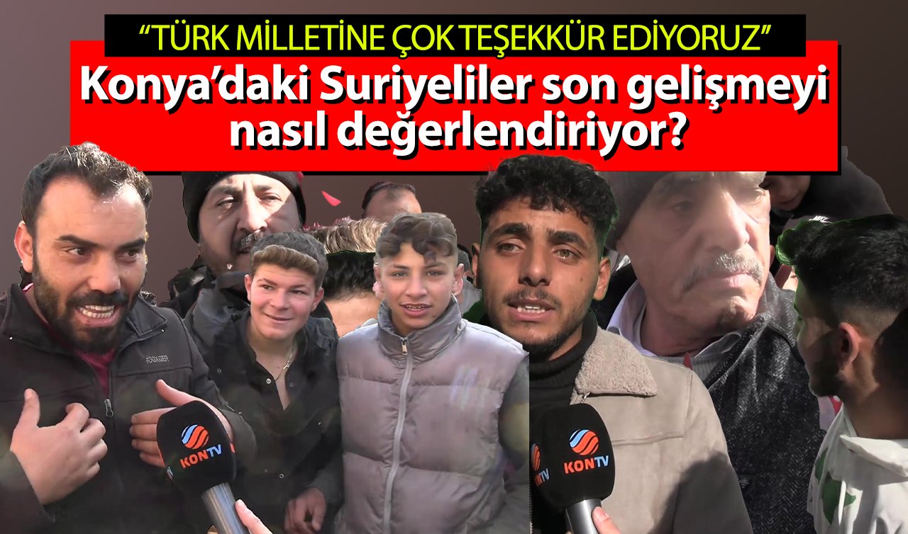 Konya’da Suriyelilerden Türkiye’ye minnet ve zafer kutlaması