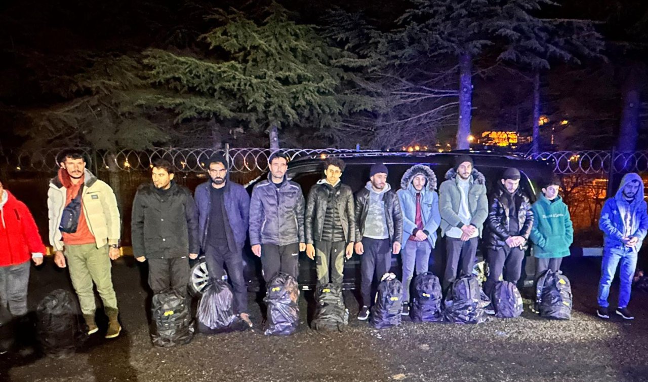 11 kaçak göçmen ile 1 organizatör yakalandı
