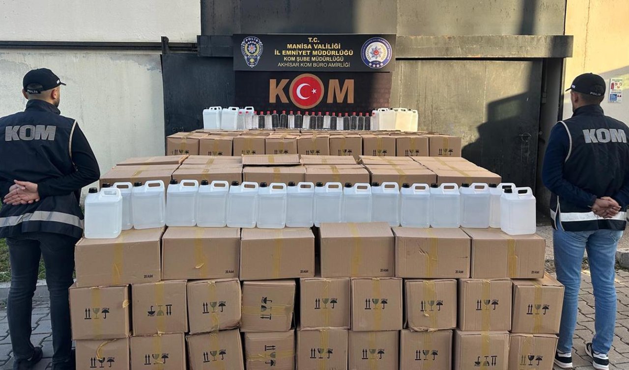 Sahte içki operasyonunda 5 ton etil alkol ele geçirildi